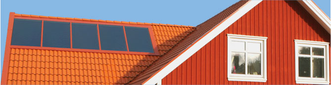 solfångare tak